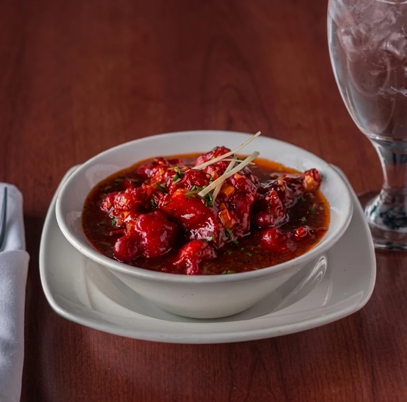 Tamarind Style Chilli Chicken, Indo-Chinese starter at Tamarind Regina South, Regina, SK