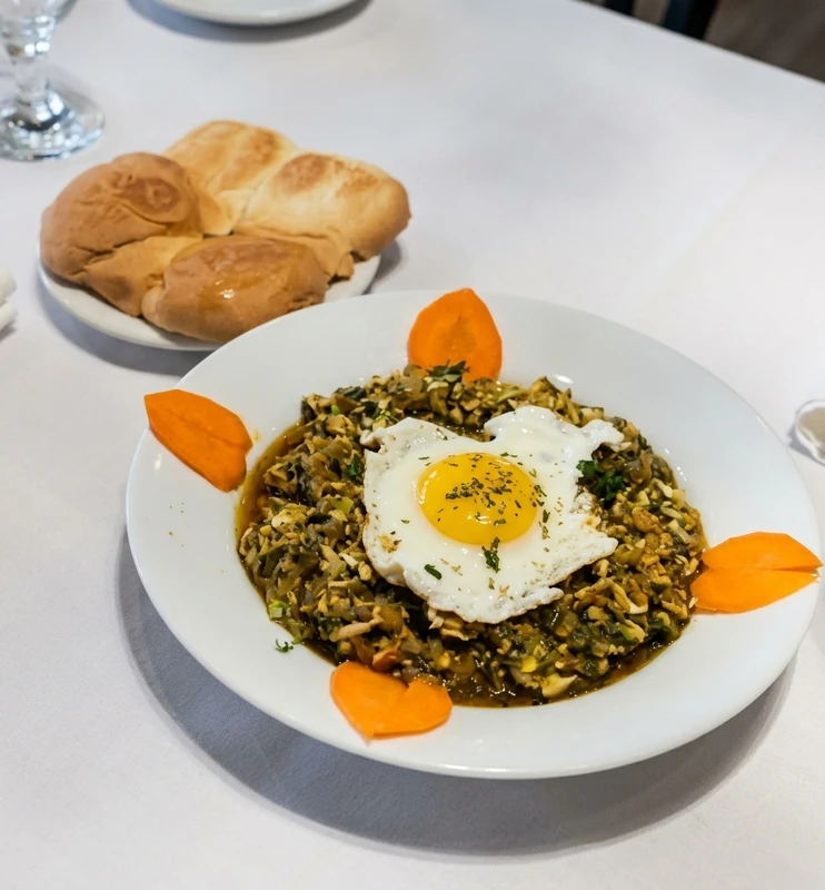 Surti Anda Ghotala, spiced egg dish with pav at Tamarind Regina South, Regina